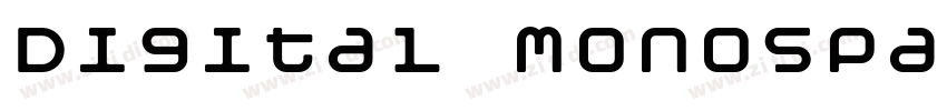 Digital monospace字体转换